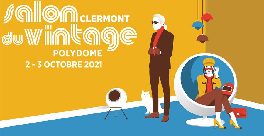 Affiche Salon du Vintage de Clermont 2021