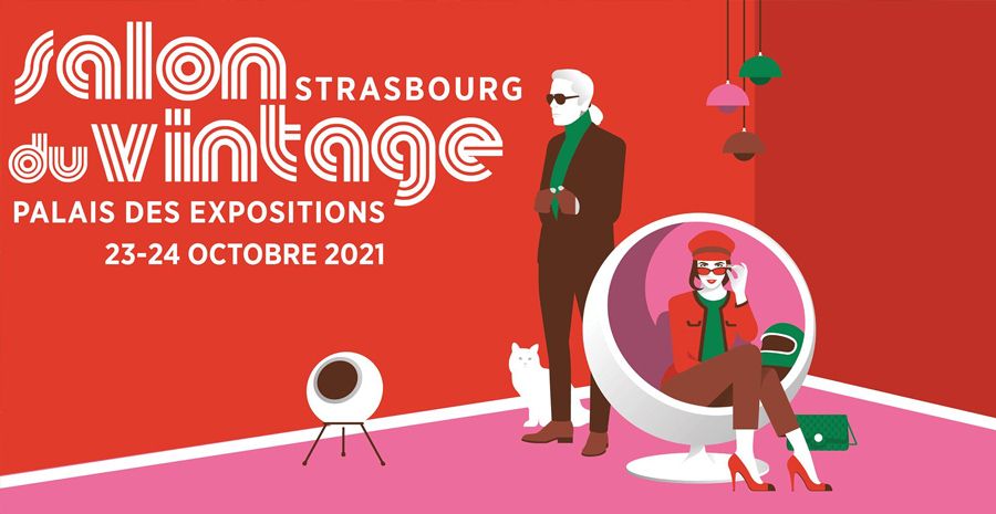 Affiche Salon du Vintage de Strasbourg 2021
