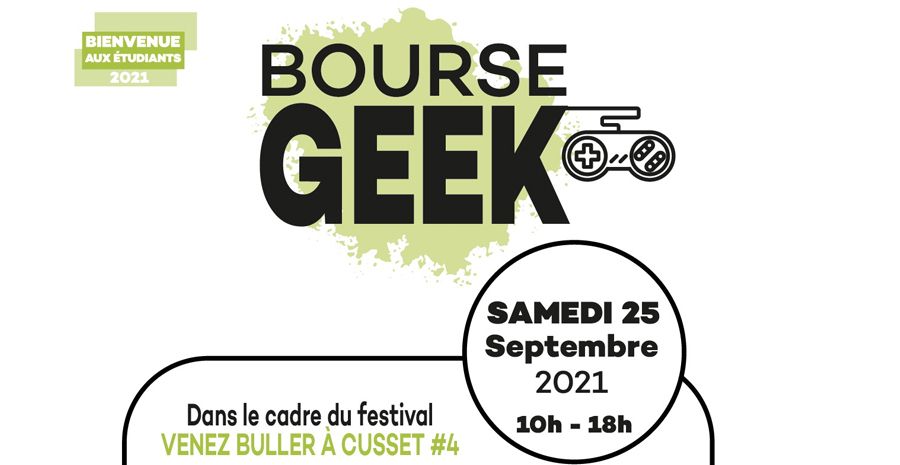 Affiche Festival Venez Buller - Bourse Geek à Cusset