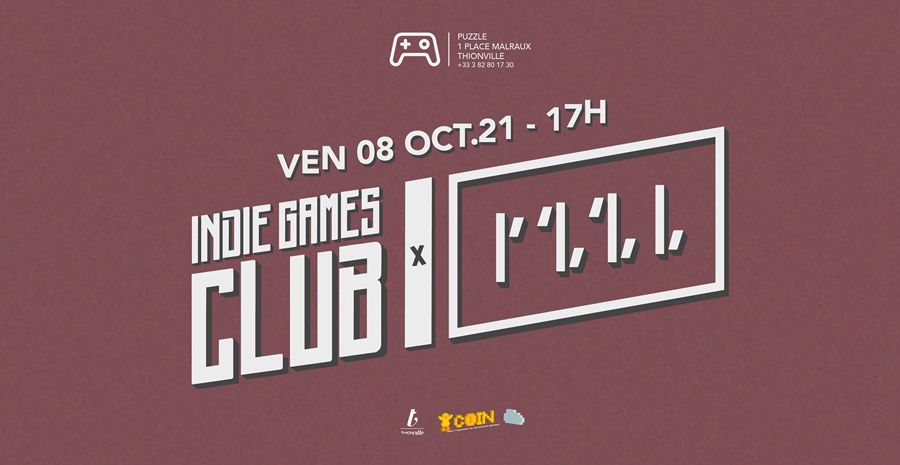 Affiche Indie Games Club 2021