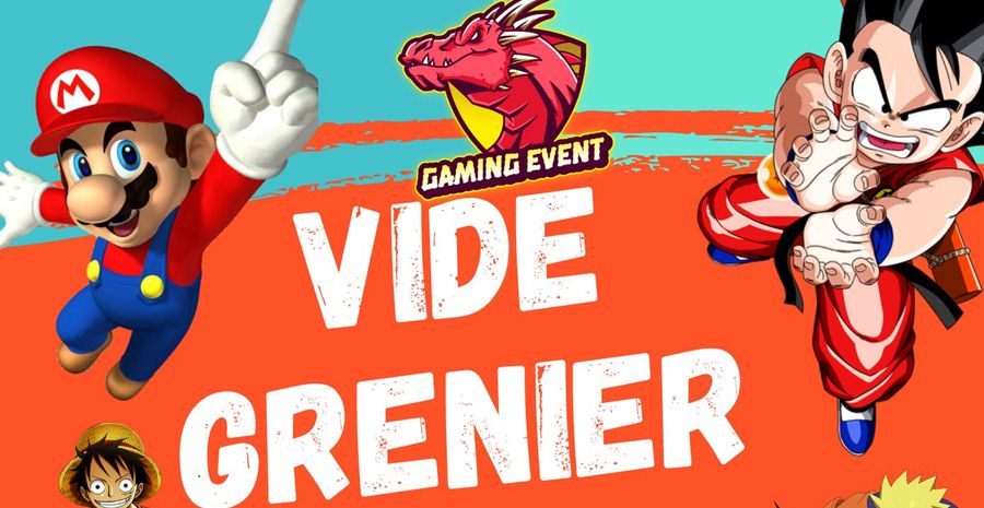 Affiche Vide Grenier Geek 2022 de l'association Gaming Event