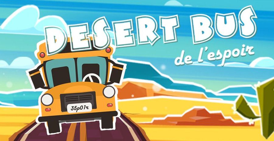 Affiche Desert Bus de l'Espoir 2021