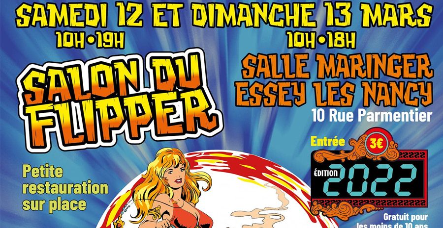 Affiche Salon du Flipper d'Essey-lès-Nancy 2022
