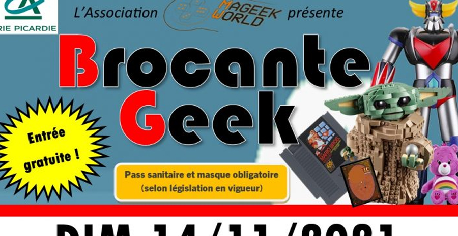 Affiche Brocante Geek Aux Marais - première édition