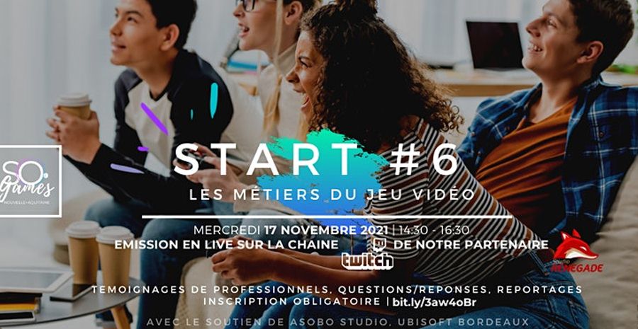 Affiche Start : les métiers du jeu vidéo - 6ème édition