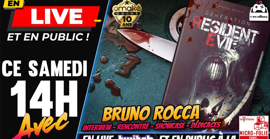 Affiche Recalbox : émission spéciale Resident Evil en présence de Bruno Rocca