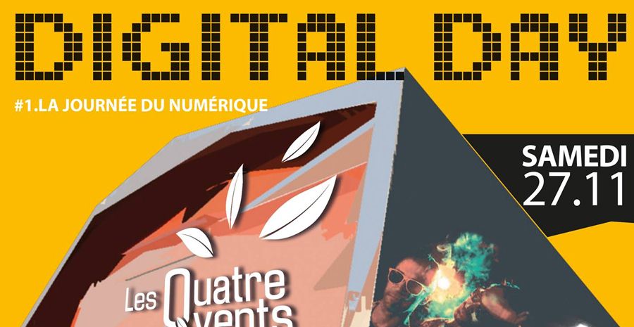Affiche Digital Day - 1ère Journée du Numérique en Gâtine-Racan