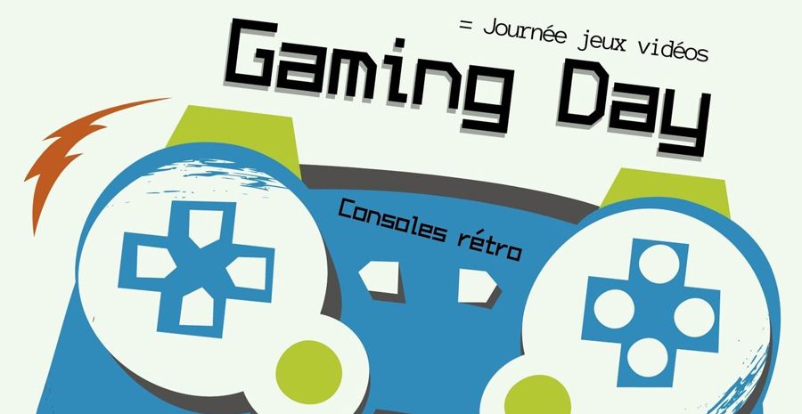 Affiche Gaming Day - journée jeux vidéo rétro à La Bazoge Affiche Gaming Day - journée jeux vidéo rétro à La Bazoge