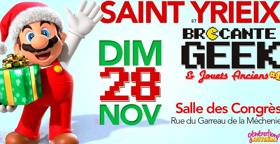 Affiche Brocante GEEK et Jouets Anciens