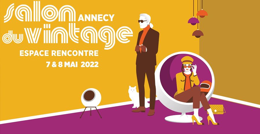 Affiche Salon du Vintage d'Annecy 2022