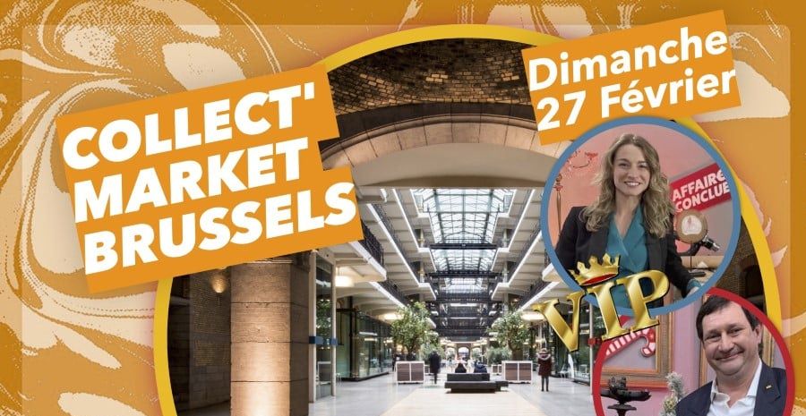Affiche Collect Market Brussels 2022 - Bourse Multi-Collection