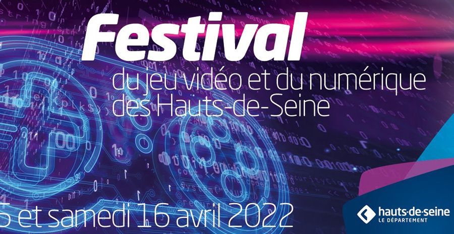 Affiche Festival du jeu vidéo et du numérique des Hauts-de-Seine