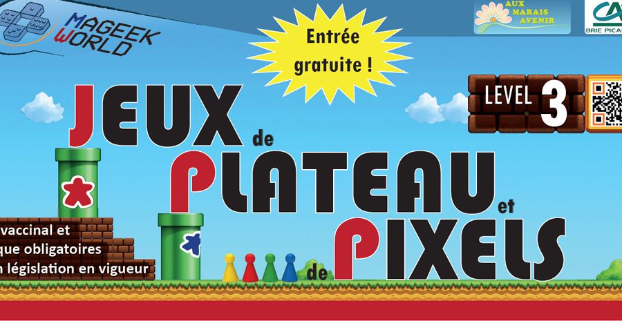 Affiche Salon Jeux de Plateau et de Pixels