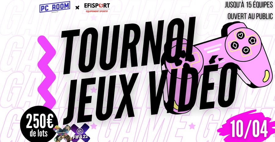 Affiche Tournoi Jeux vidéo Lyon