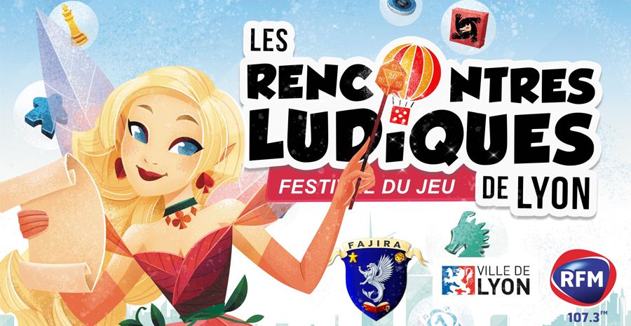 Affiche Les Rencontres Ludiques de Lyon 2022