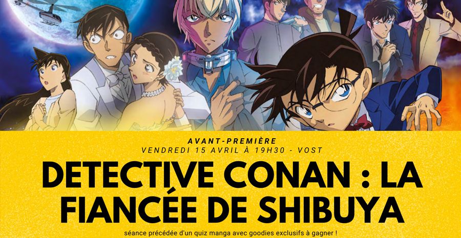 Affiche Detective Conan en avant-première à Marseille