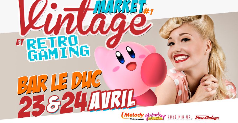 Affiche Market Vintage et Retrogaming - Bar le Duc 2022