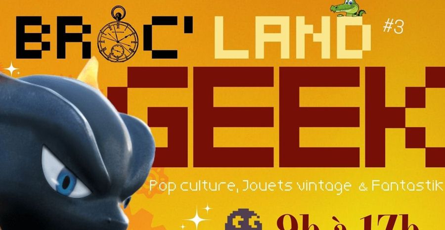Affiche Brocante du Geek et Jouets Anciens - Reims 2022