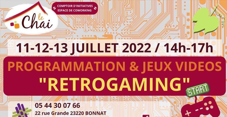 Affiche Ateliers Retrogaming