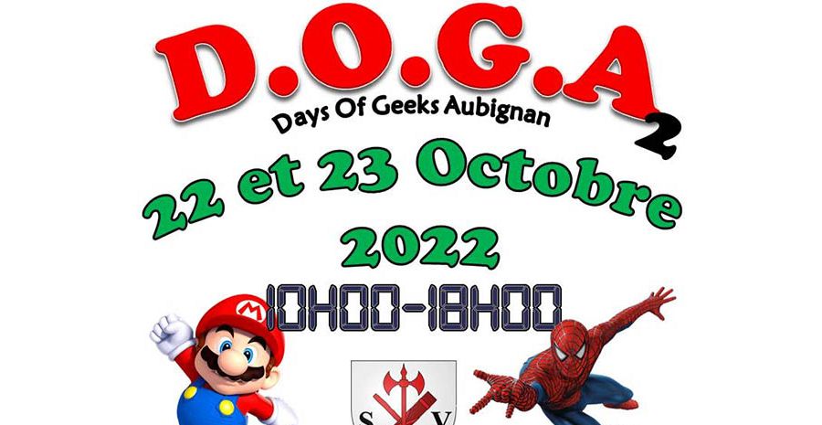 Affiche Days of the Geeks Aubignan 2022