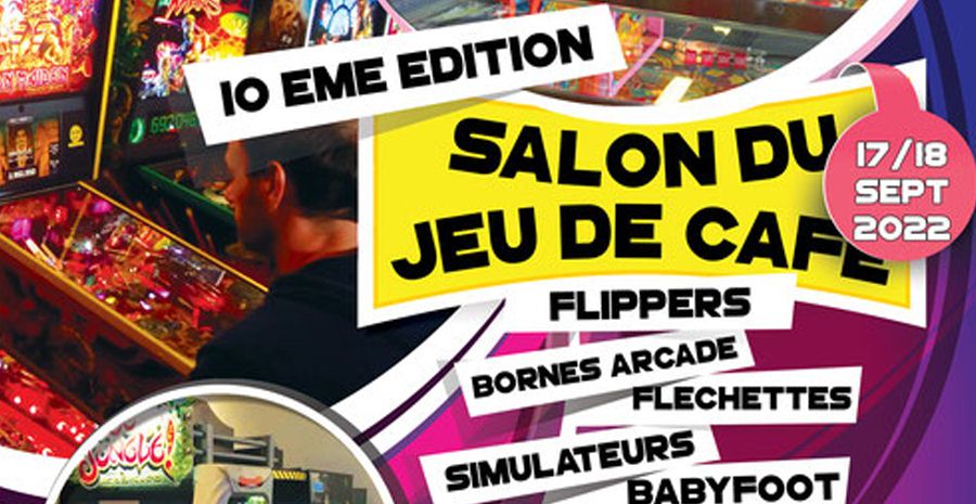 Affiche Bourgogne Game Show 2022 - salon arcade et jeux de café