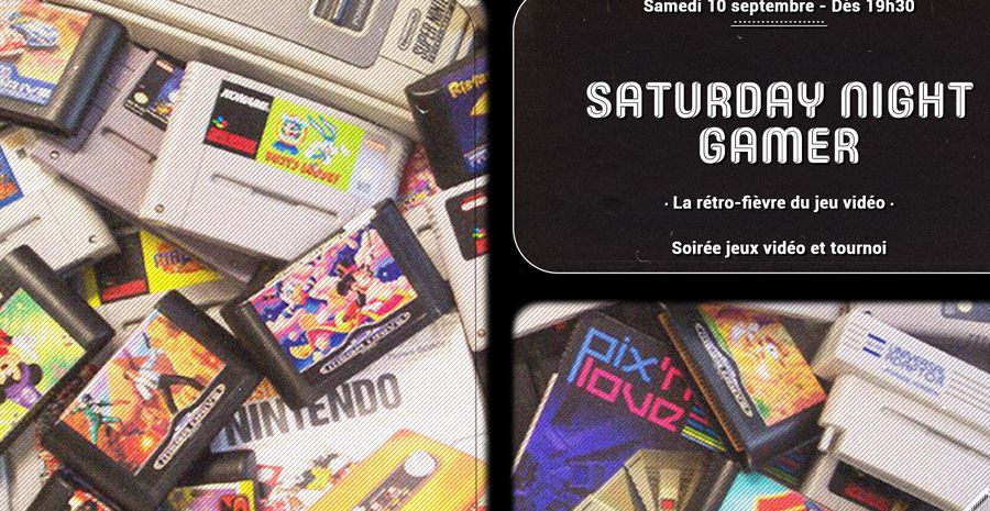 Affiche Saturday Night Gamer - Soirée Jeux Vidéo