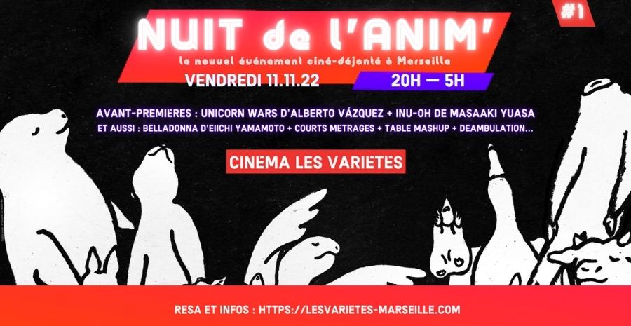 Affiche Nuit de l'anim' Marseille