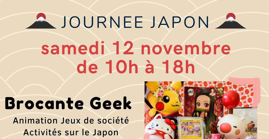Affiche Journée Japon et Brocante Geek Affiche Journée Japon et Brocante Geek