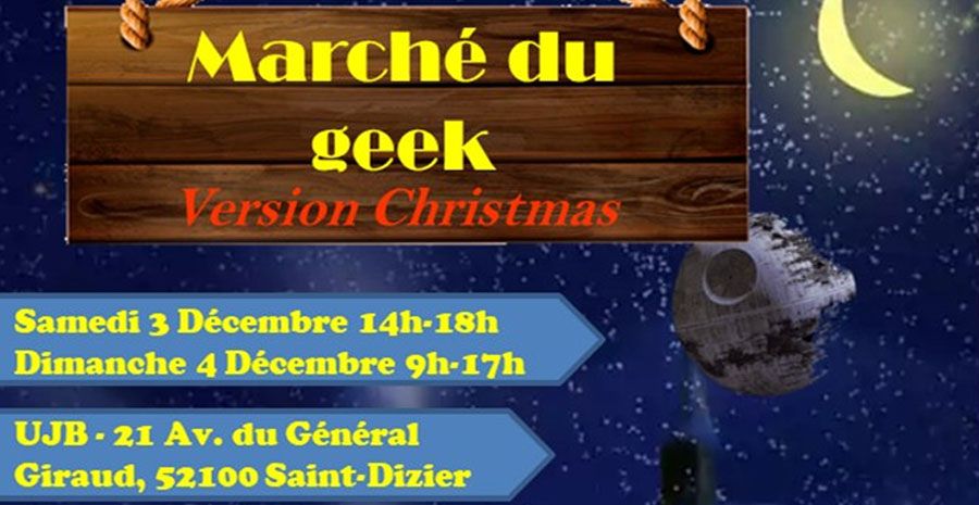 Affiche Marché du Geek Bragard Version Christmas Affiche Marché du Geek Bragard Version Christmas