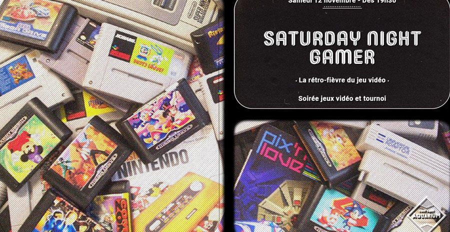 Affiche Saturday Night Gamer - Soirée Jeux Vidéo