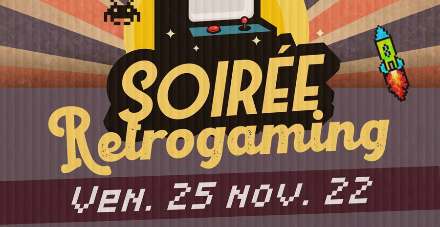 Affiche Soirée Rétrogaming