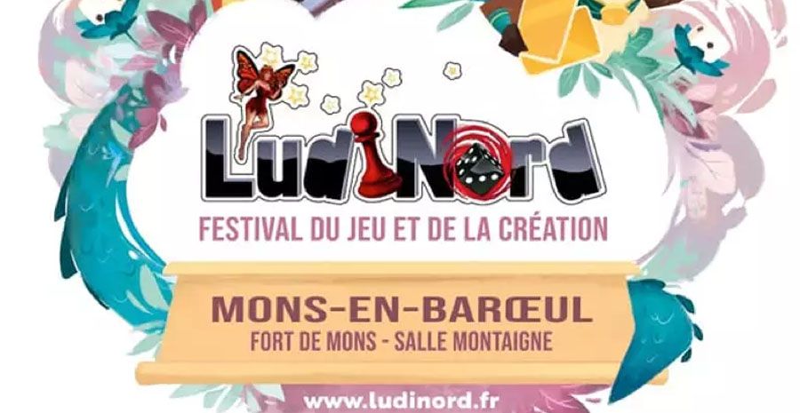 Affiche Ludinord 2023 - 13ème Festival du Jeu et de la Création