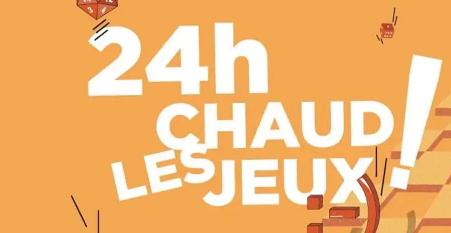 Affiche 24 h Chaud les jeux - édition 2023 du week-end ludique de Cholet