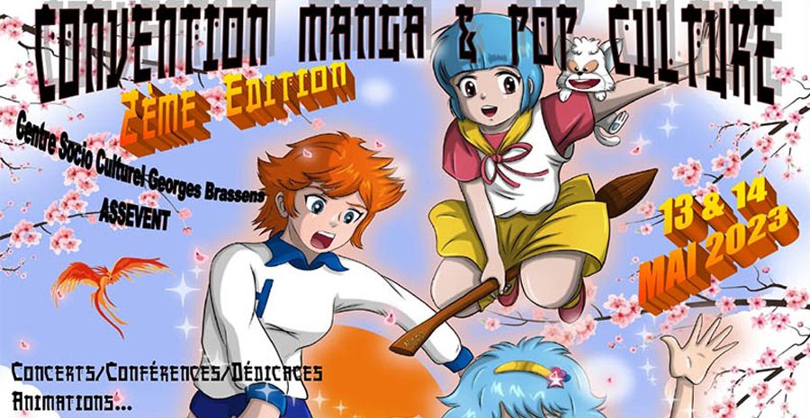 Affiche Génération Manga 2023 - Convention Manga et Pop Culture