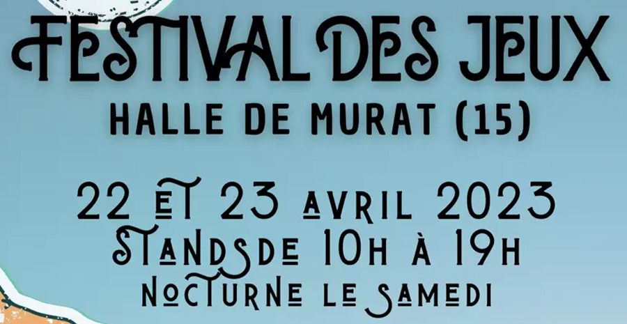 Affiche Festival des jeux de Murat 2023