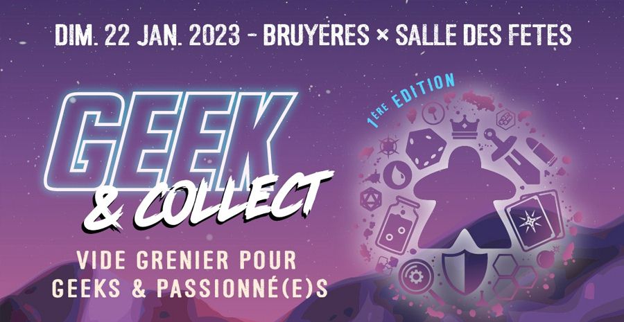 Affiche Geek and Collect - Vide Grenier pour Geeks