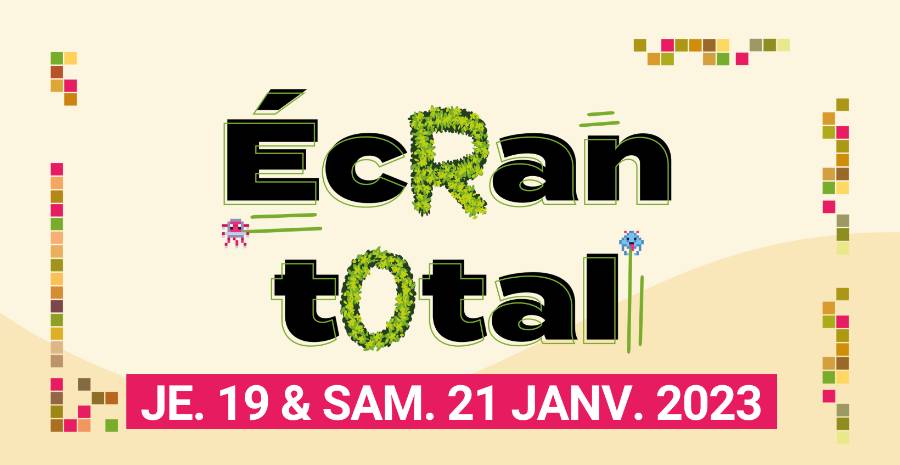 Affiche Ecran Total 2023 - Semaine Numérique