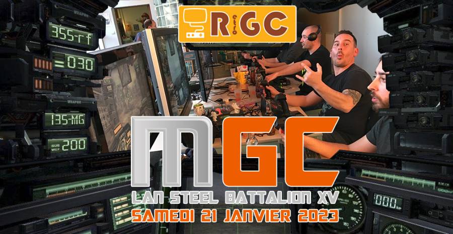 Affiche MGC 2023 - 15e édition de la Mecha Gaming Connexion