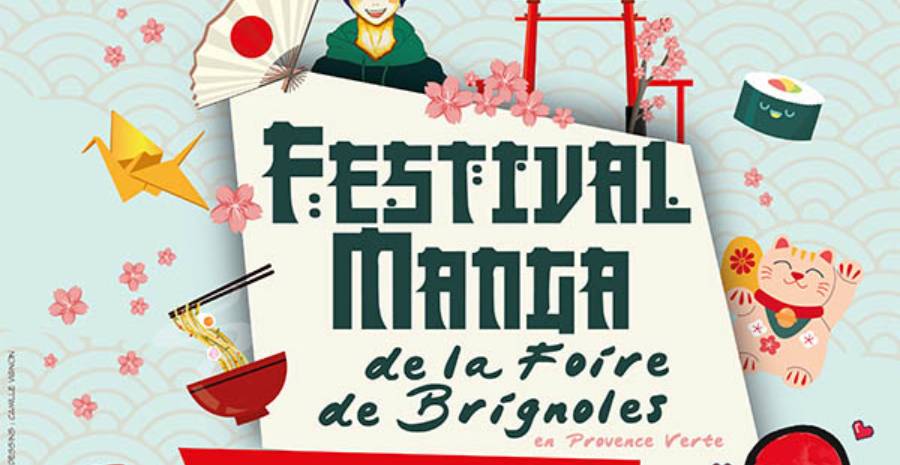 Affiche Festival Manga de la Foire de Brignoles
