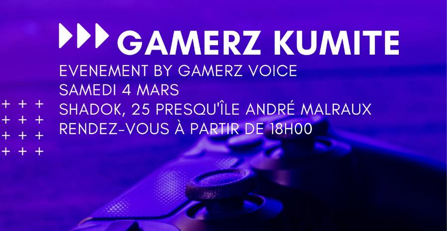 Affiche GamerZ Kumite : découverte des jeux vidéo Affiche GamerZ Kumite : découverte des jeux vidéo