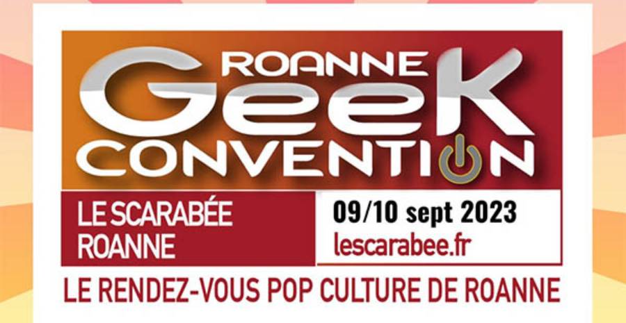 Affiche Roanne Geek Convention 2023