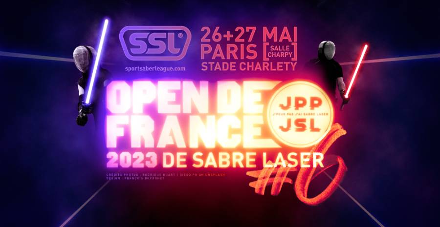 Affiche 6ème Open de France de Sabre Laser 2023