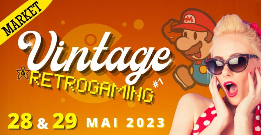 Affiche Market Vintage et Retrogaming - Reims 2023
