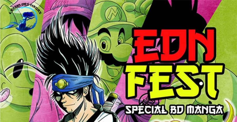 Affiche EDN Fest 2023 - Edition Spéciale Bandes Dessinées et Manga