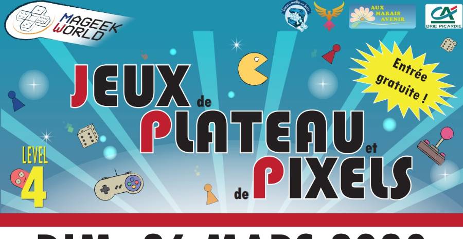 Affiche Salon Jeux de Plateau et de Pixels 2023