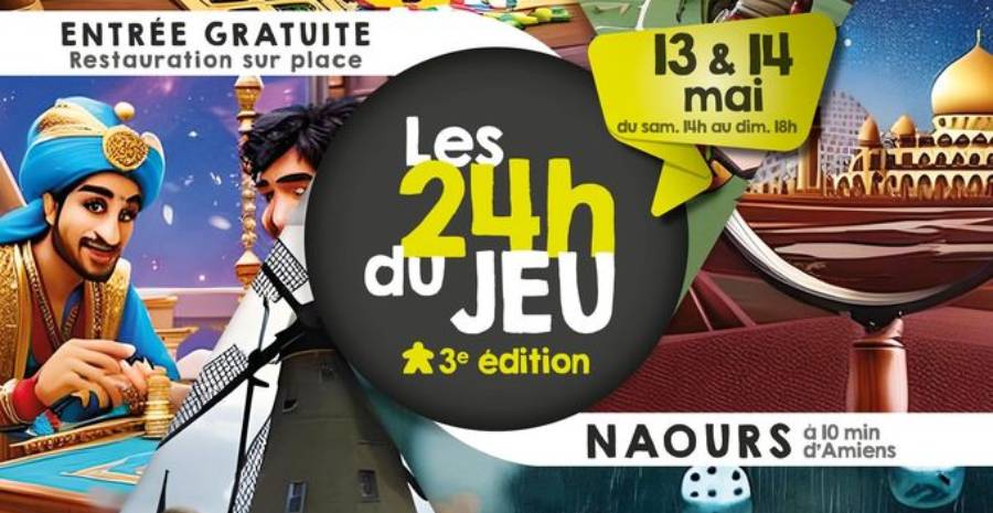 Affiche Les 24h du jeu de Ludonor 2023