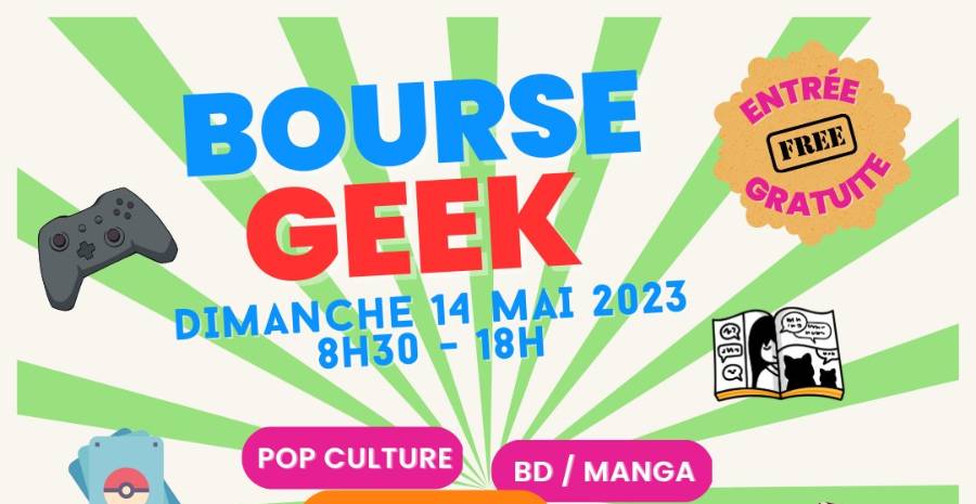 Affiche Bourse Geeks Reims 2023