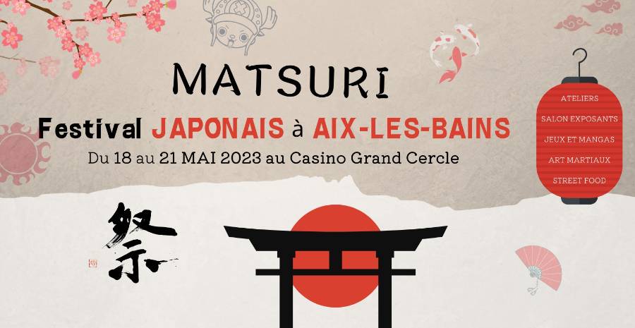 Affiche Matsuri Aix-les-Bains 2023