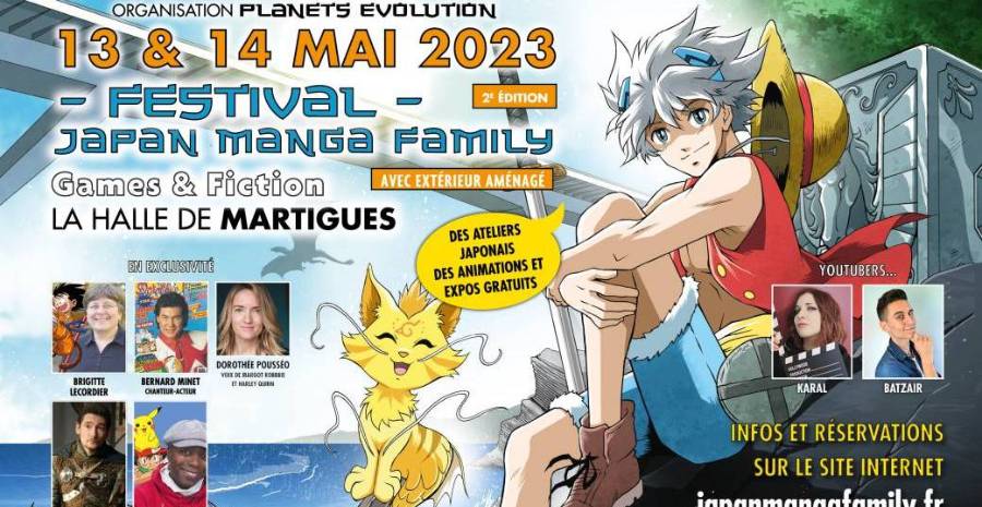Affiche Festival Japan Manga Family Martigues 2023