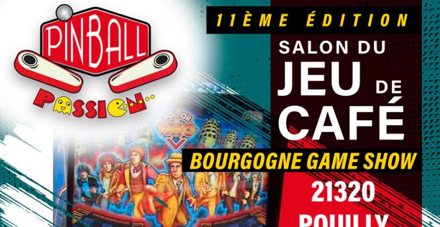 Affiche Bourgogne Game Show 2023 - salon arcade et jeux de café
